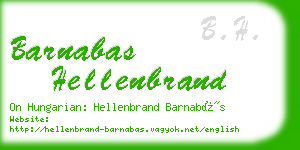 barnabas hellenbrand business card